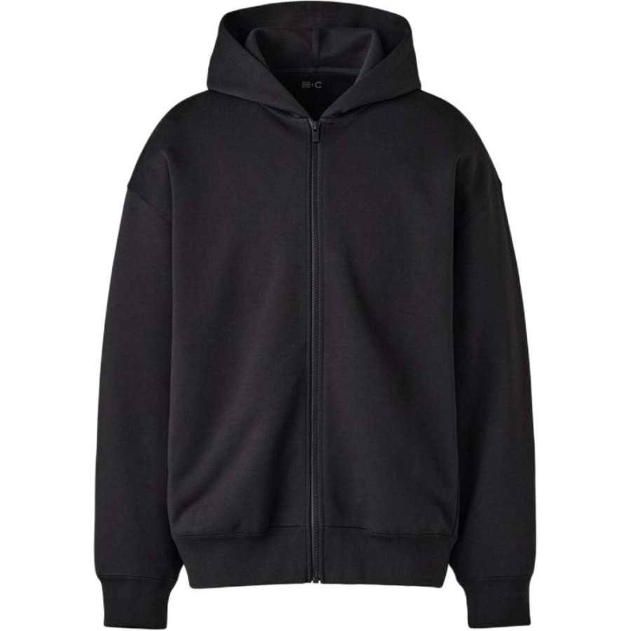 UNIQLO C Collection Sweatshirts Men's Black Hooded Non Detachable Moderate