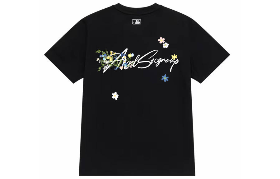 MLB MLB T Shirts Unisex Black Crew Neck Thin