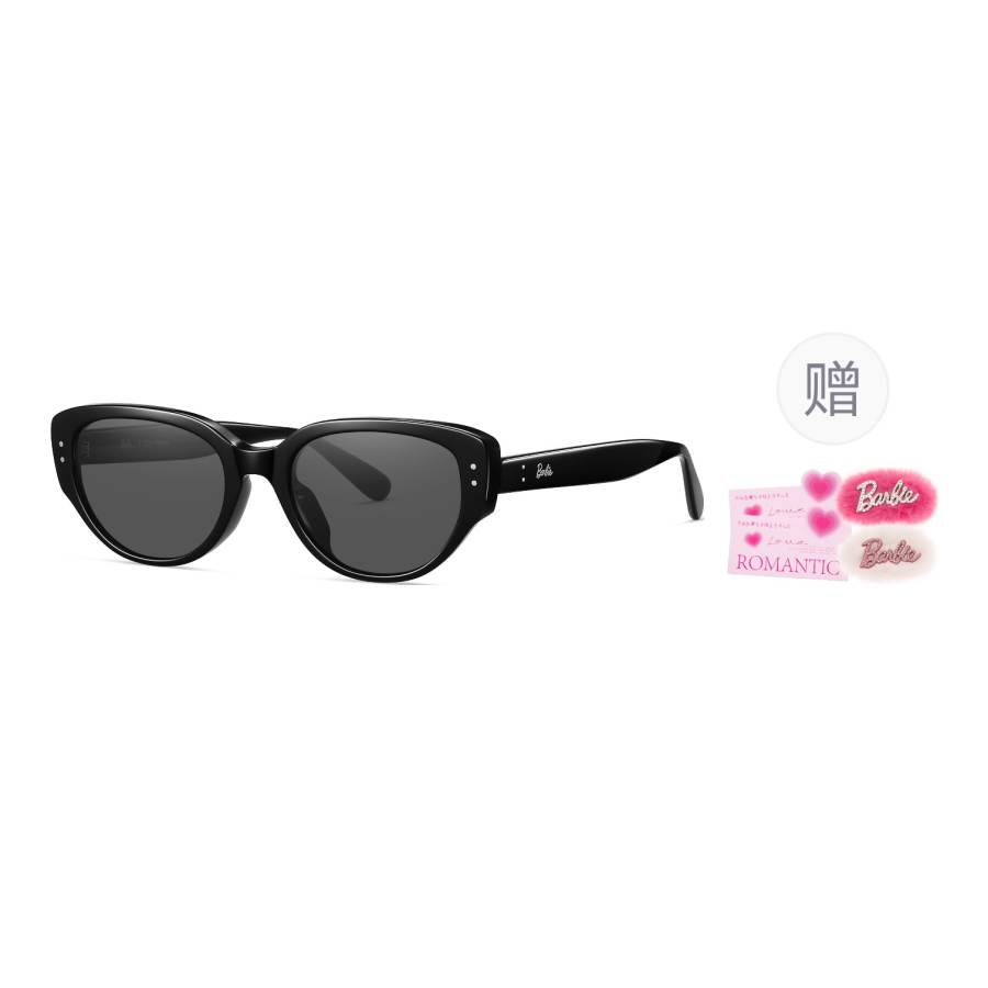 Barbie Plate Cat Eye Sunglasses Unisex Black
