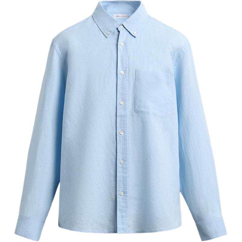 ZARA ZARA Shirts Men's Light Blue Moderate Other