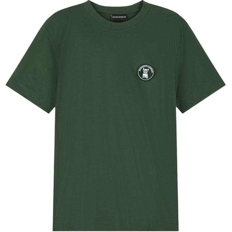 EMPORIO ARMANI T Shirts Men's Green Crew Neck Moderate