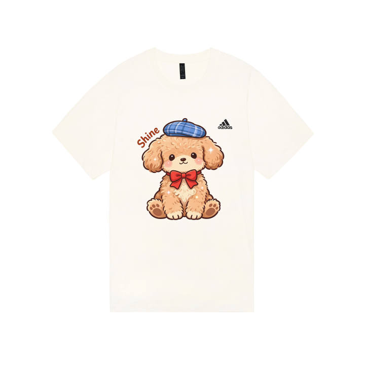Adidas Adidas MUST HAVES T Shirts Unisex Ecru Crew Neck Moderate