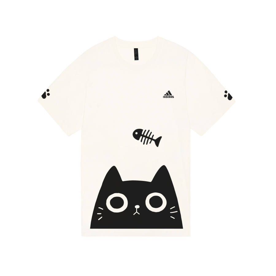 Adidas Adidas MUST HAVES T Shirts Unisex Ecru Crew Neck Moderate