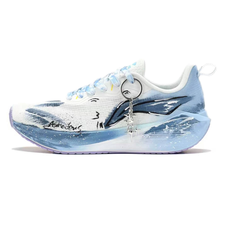 Li-Ning Li Ning Wuyue Running Shoes Women's Low Top White/Blue