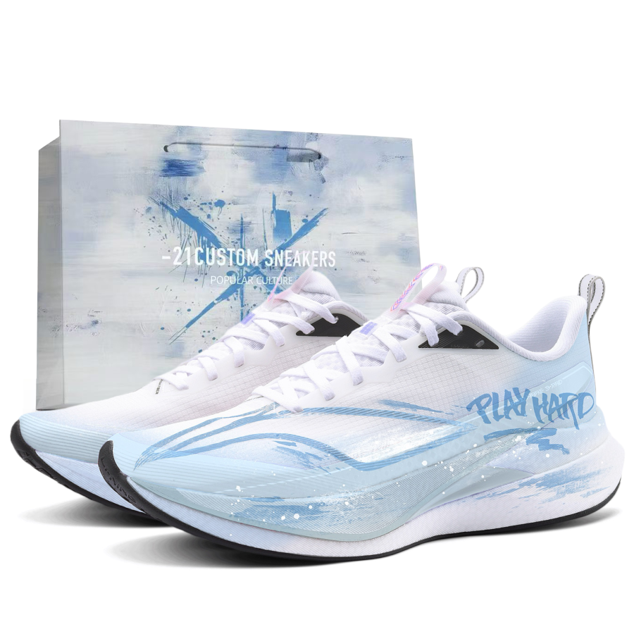 Li-Ning Li Ning Red Hare 9 PRO Running Shoes Men's Low Top Ice Blue