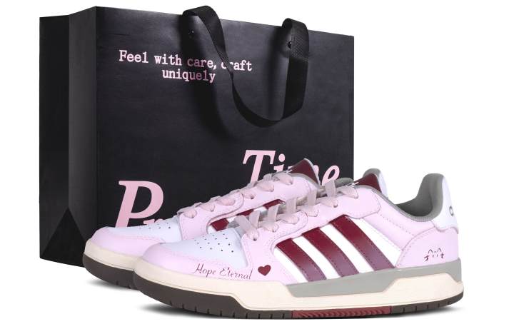 Adidas Adidas ENTRAP Skateboard Shoes Unisex Low Top Red/Pink/White