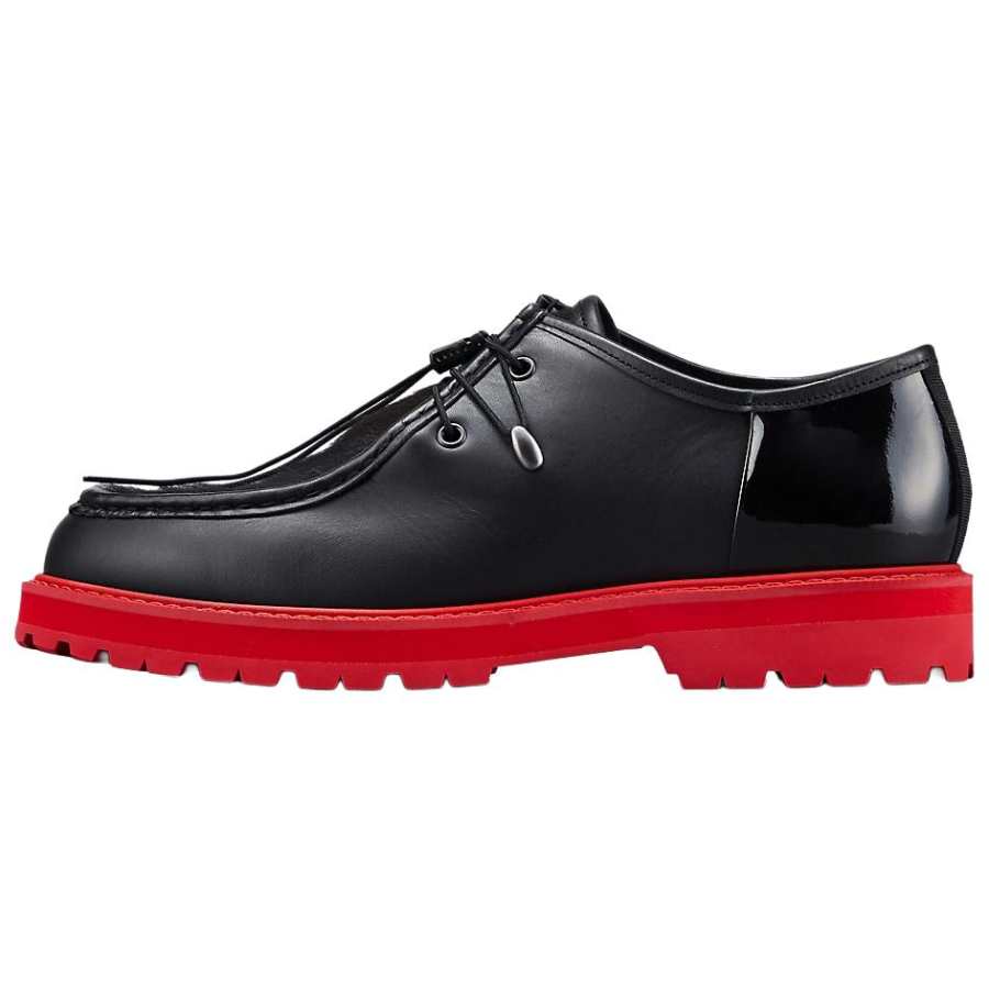 Onitsuka Tiger Tyrolean Casual Leather Shoes Men's Black Red