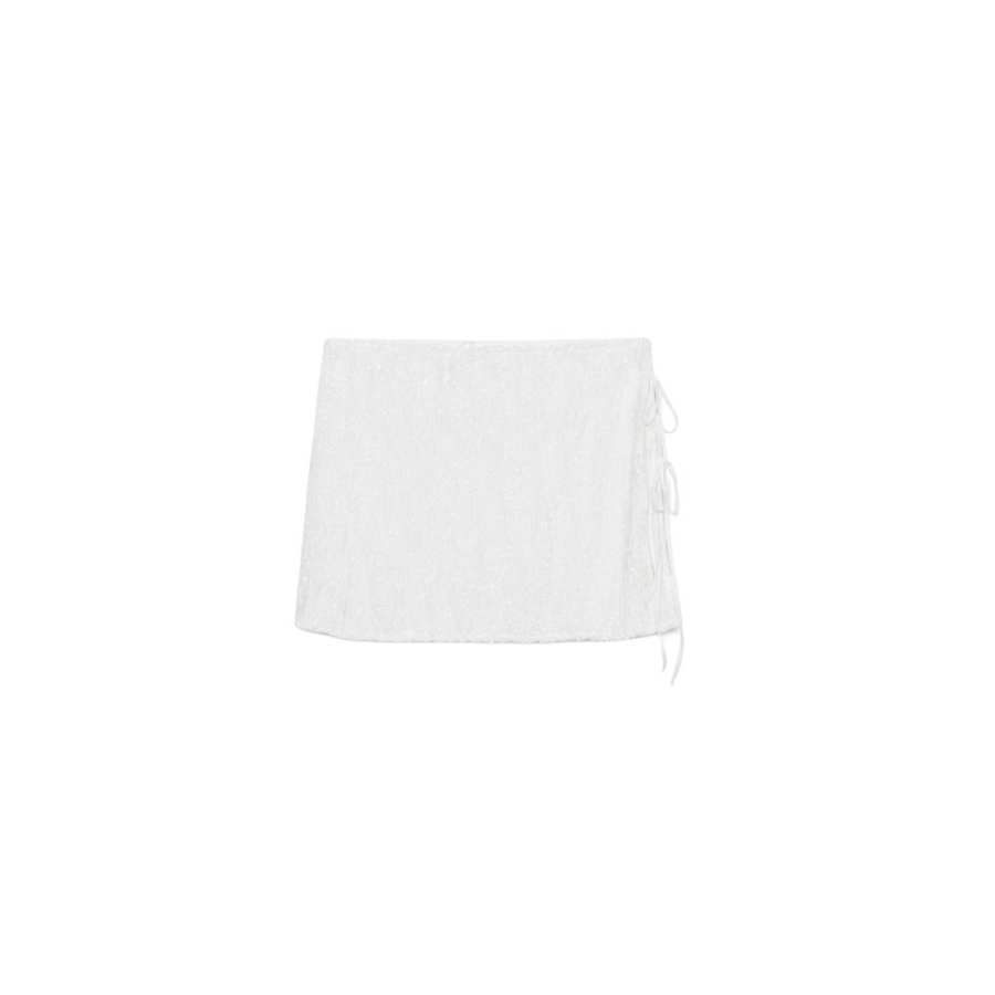 ZARA Casual Short Skirts Women's White Moderate