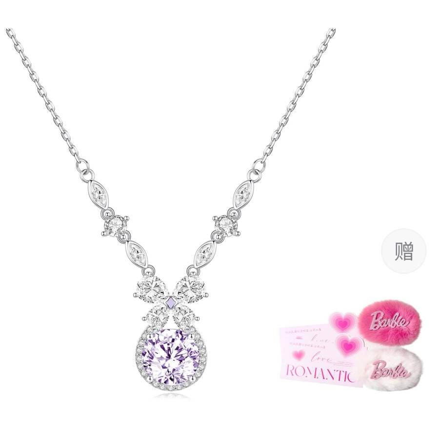 Barbie Clear Quartz Necklaces Women's