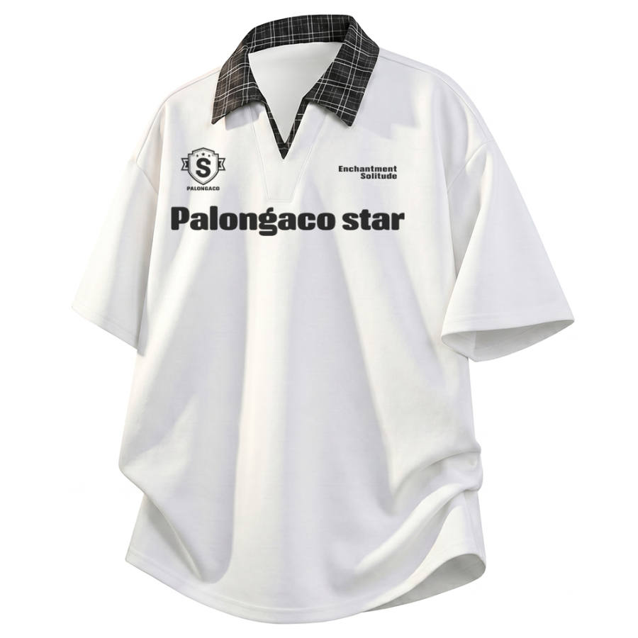 PAL ONGACO Polo Shirts Unisex Polo Collar Moderate Straight Fit
