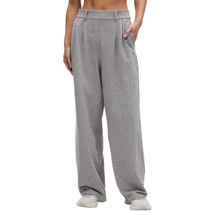 Lululemon Casual Pants Women's Mixed Black Dove Gray Mixed Color Herringbone/HHBD Moderate Straight Fit Pants