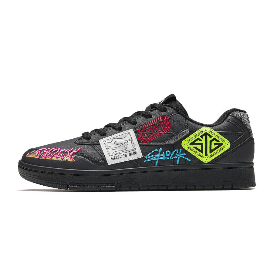 ANTA STG2.0 Skateboard Shoes Men's Low Top Black