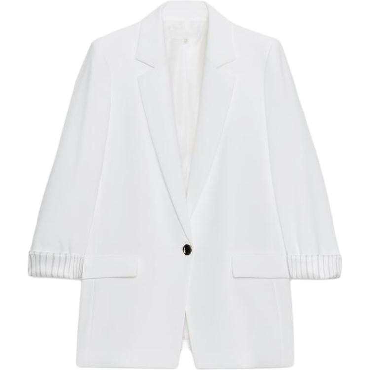 ZARA Business Suits Women's Ecru Lapel