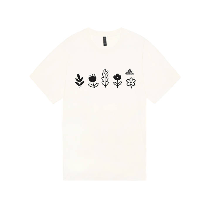 Adidas Adidas MUST HAVES T Shirts Unisex Ecru Crew Neck Moderate