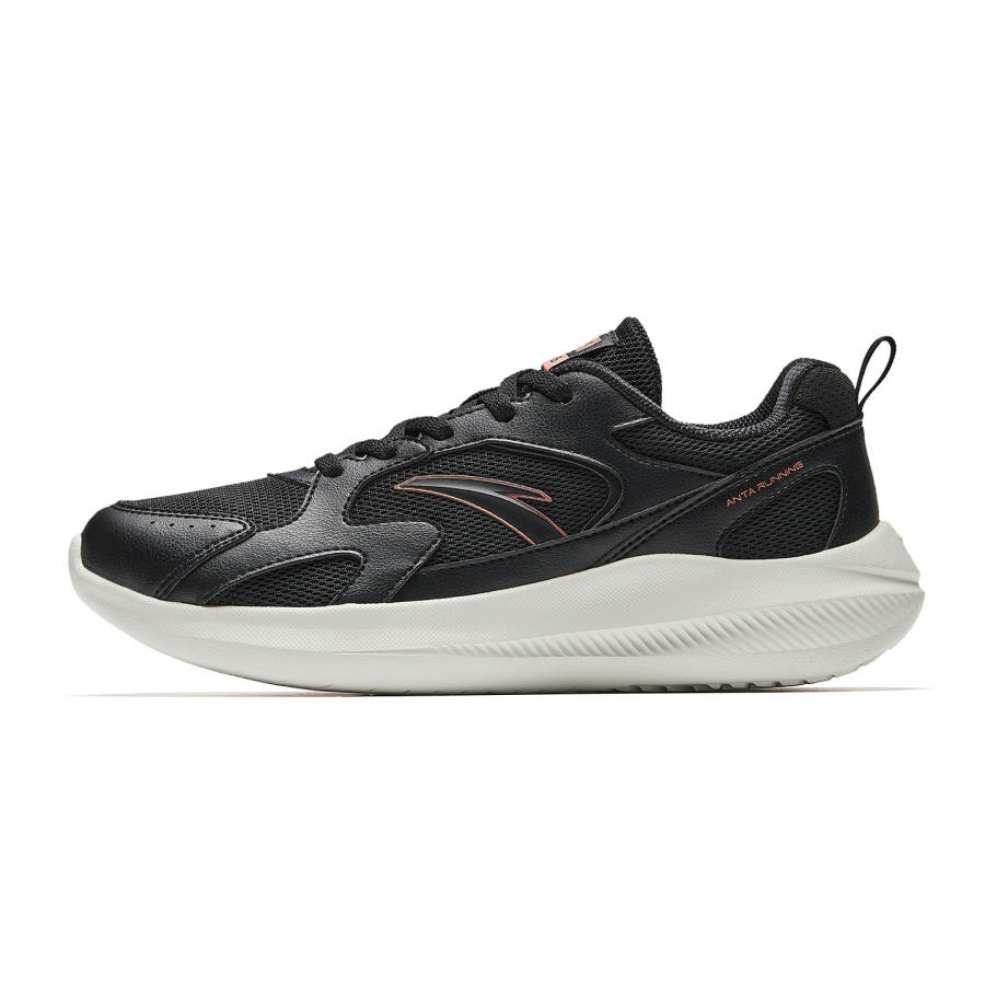 ANTA Running Shoes Women's Low Top Basic Black/Rose Gold