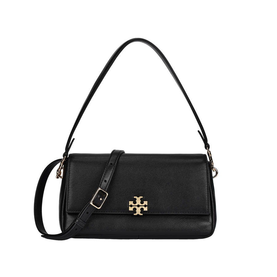 TORY BURCH TORY BURCH Leather Shoulder Bag Small Women's Black