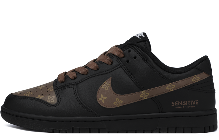 Nike Nike Dunk Skateboard Shoes Men's Low Top Black/Brown