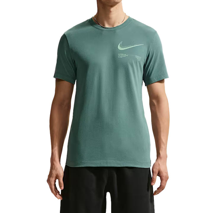 Nike Nike Dri Fit Quick Dry T Shirts Men's Mineral Slate Crew Neck Moderate