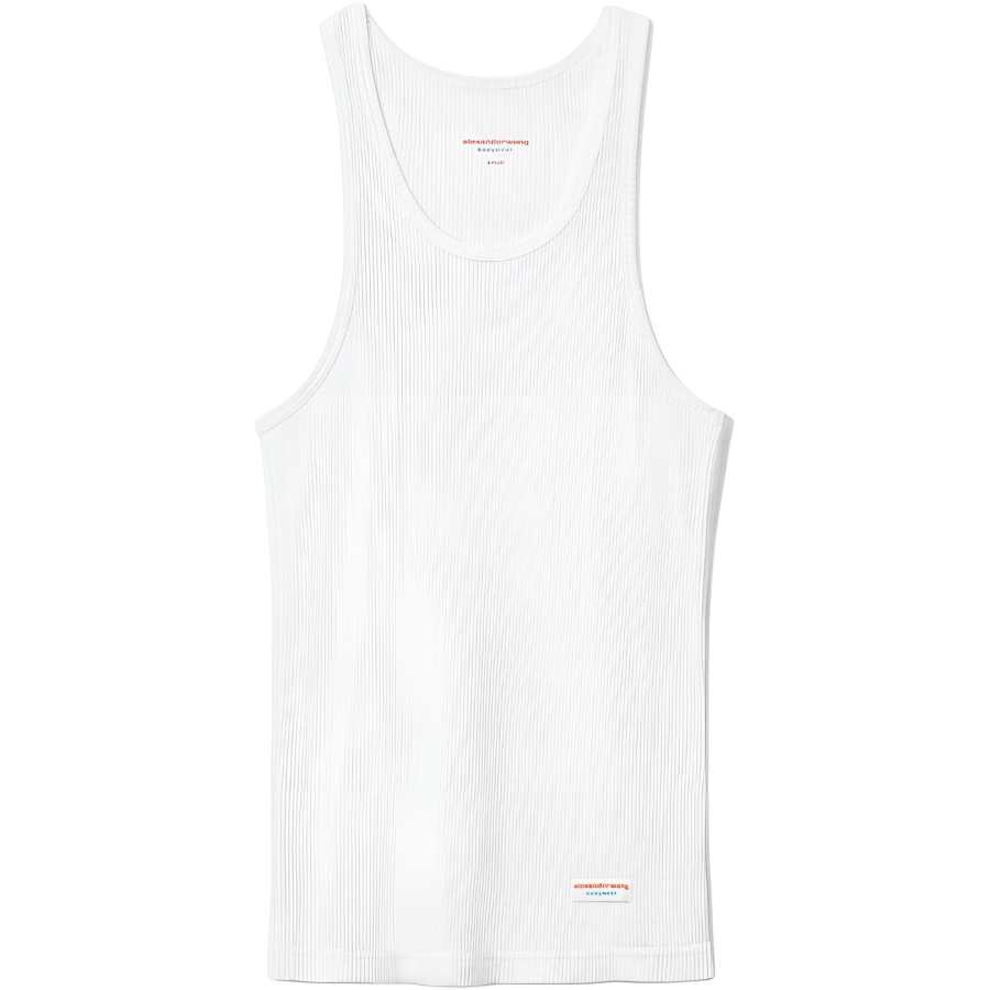 Alexander Wang Tank Tops Women's White Crew Neck Moderate Other