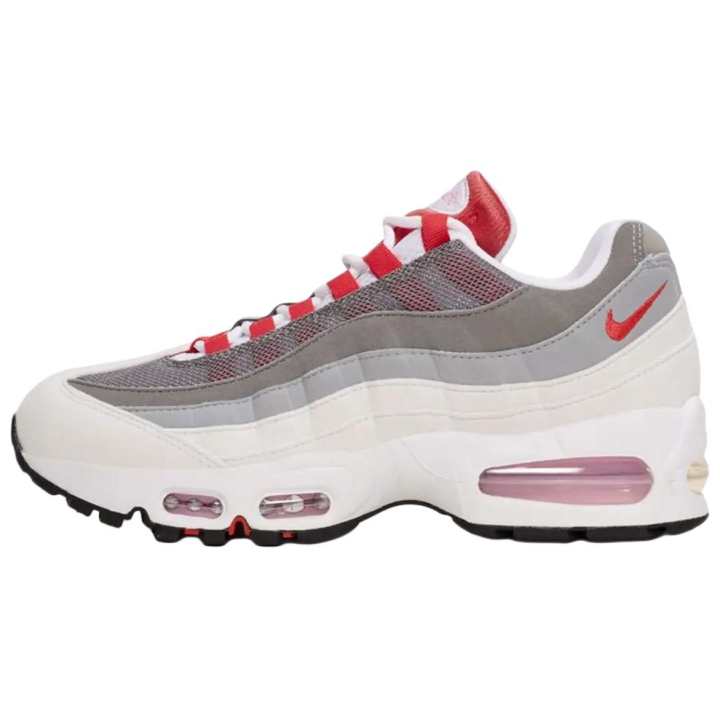 Nike Nike Air Max 95 Running Shoes Women's White Gray Red