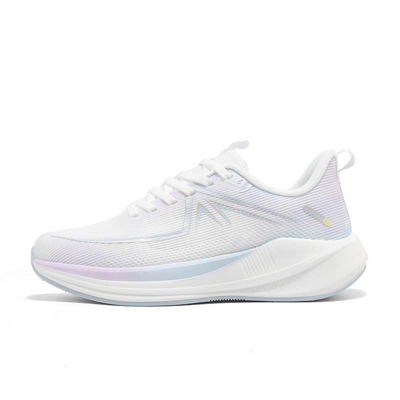 WARRIOR Running Shoes Women's Low Top White Purple Blue
