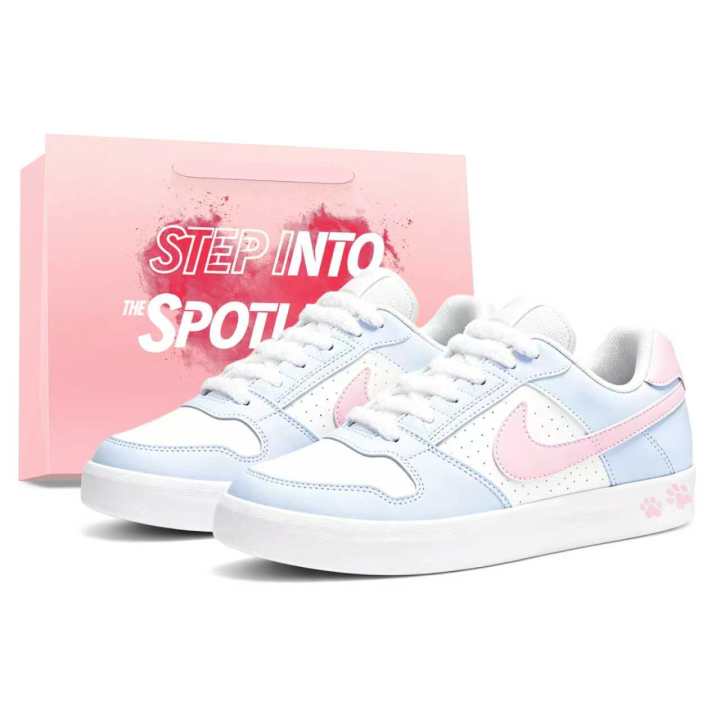 Nike Nike SB Delta Skateboard Shoes Unisex Low Top Pink/White/Blue