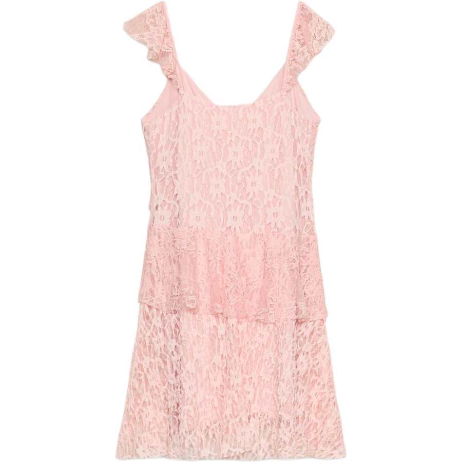 ZARA Sleeveless Dresses Women's Light Pink Moderate