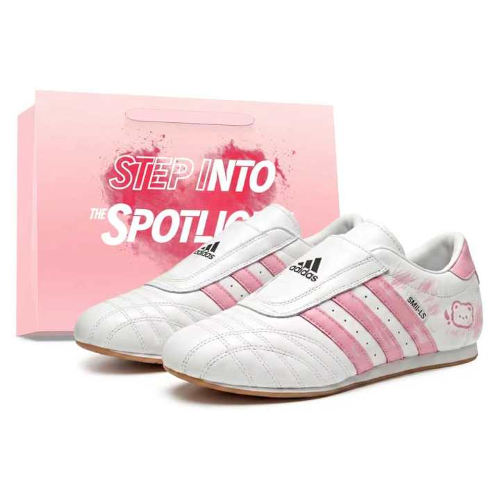 Adidas Adidas Taekwondo Training Shoes Unisex Low Top White/Pink