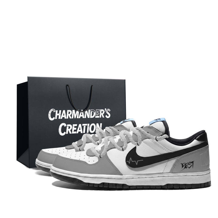 Nike Nike Big Skateboard Shoes Men's Low Top Black