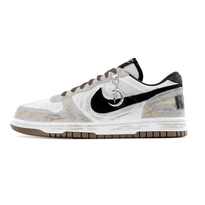 Nike Nike Big Skateboard Shoes Men's Low Top Gray