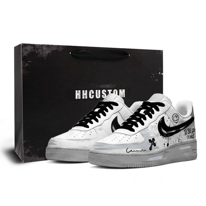 Nike Nike Air Force 1 Skateboard Shoes Men's Low Top Gray/White