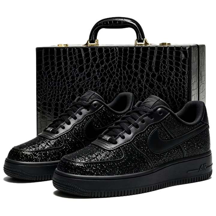 Nike Nike Air Force 1 Skateboard Shoes Women's Low Top Black