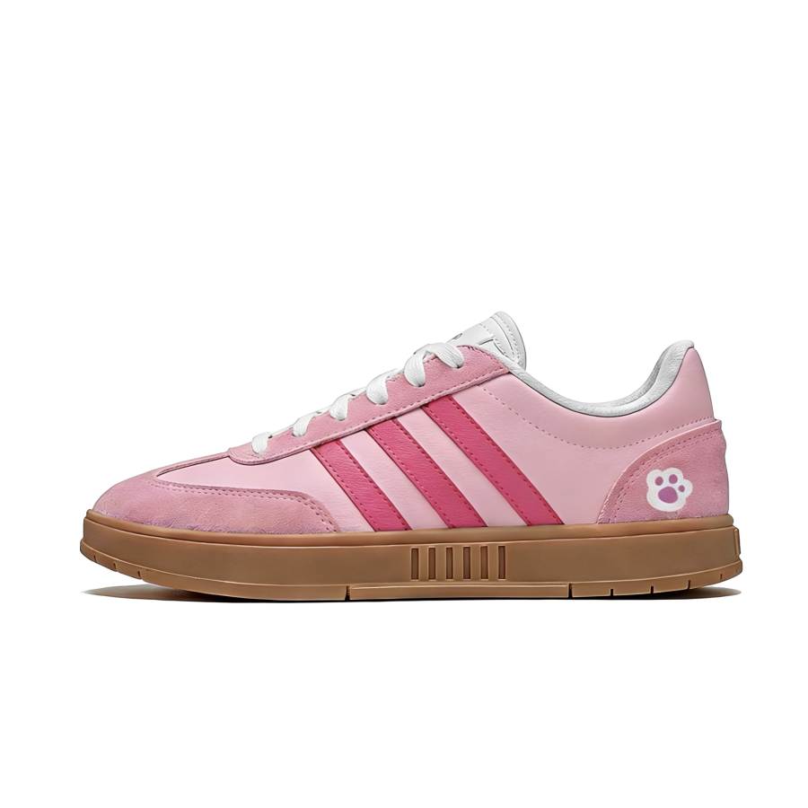 Adidas Adidas Gradas Height Increasing Abrasion Resistant Slip Resistant Low top Skateboard Shoes Women's Pink