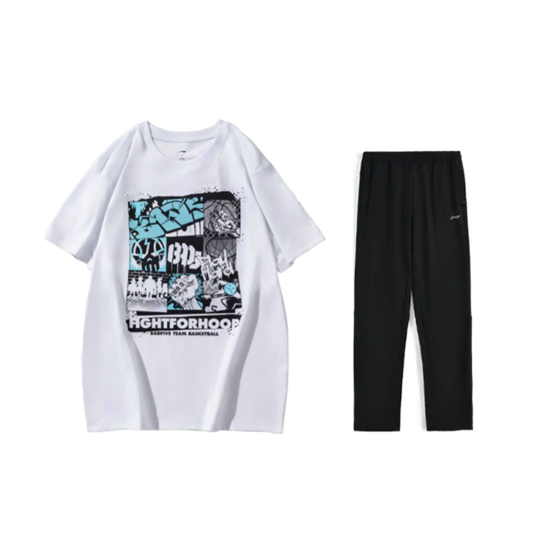 Li-Ning Li Ning Casual Sportswear Men's Crew Neck Moderate