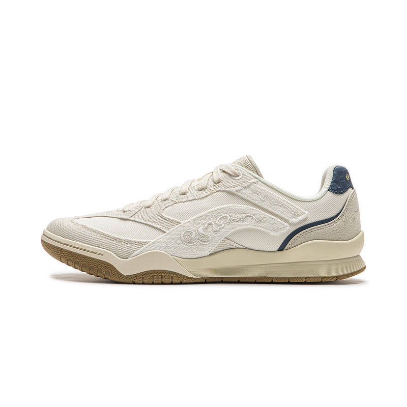 Li-Ning Li Ning Moon White Retro Skateboard Shoes Men's Low Top Ecru/Pearl White