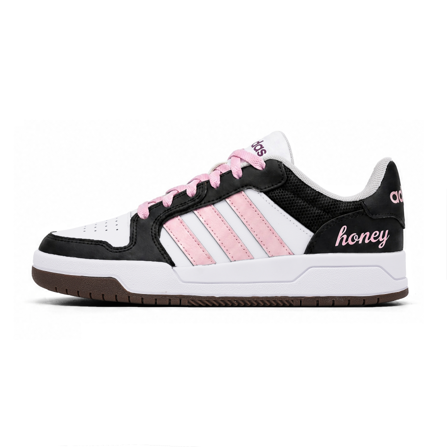 Adidas Adidas ENTRAP Skateboard Shoes Unisex Low Top Black Pink White Brown Color Block