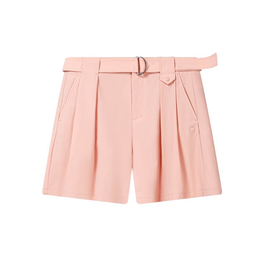 FILA WHITE Casual Shorts Women's Dirty Pink Moderate