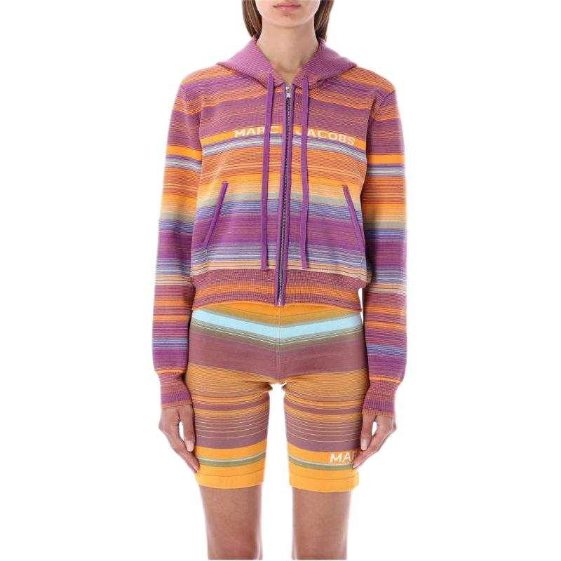 MARC JACOBS MARC JACOBS Striped Drawstring Hoodie