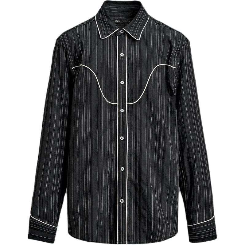 ZARA ZARA Shirts Men's Gray Moderate