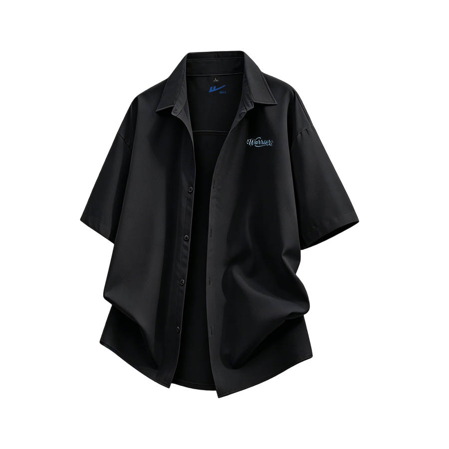 WARRIOR WARRIOR Shirts Unisex Lapel Thin Straight Fit