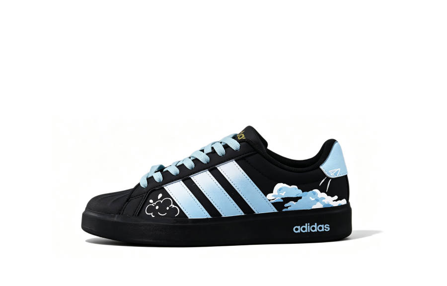 Adidas Adidas STREETTALK Skateboard Shoes Unisex Low Top Black/Blue