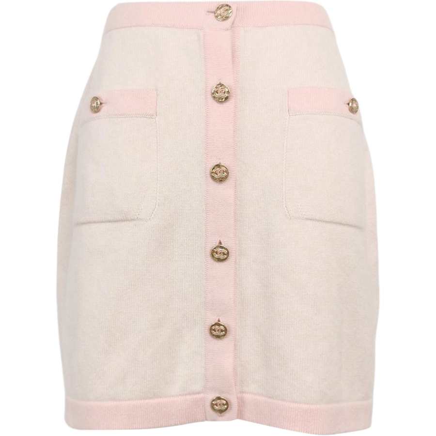 CHANEL Casual Short Skirts Women's Pink Moderate Short Skirt Other