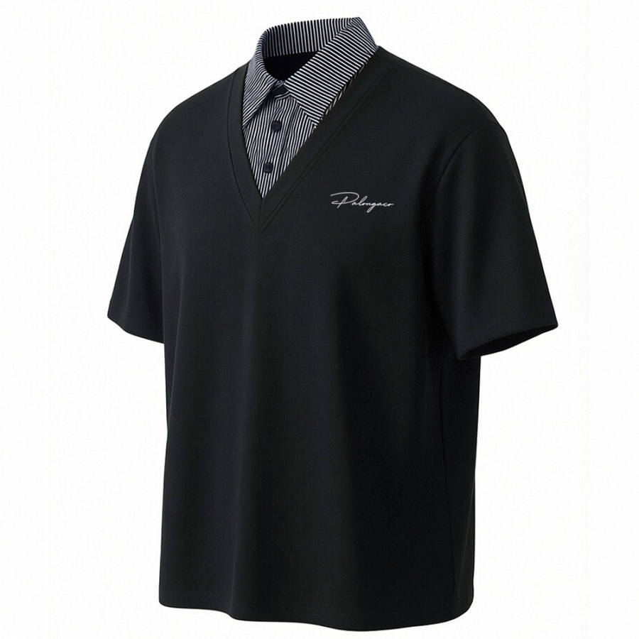 PAL ONGACO Polo Shirts Unisex Polo Collar Moderate Straight Fit