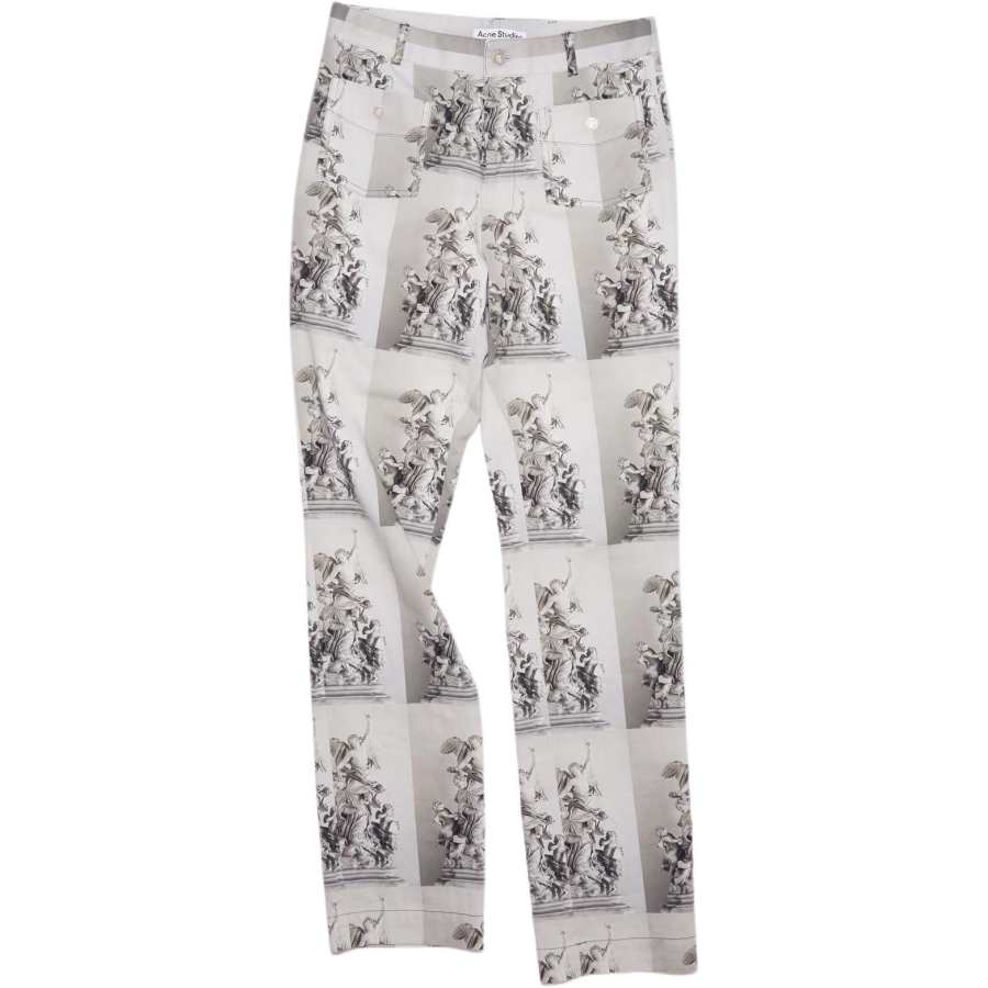 Acne Studios Acne Studios Casual Pants Men's Gray Moderate Straight Fit Pants