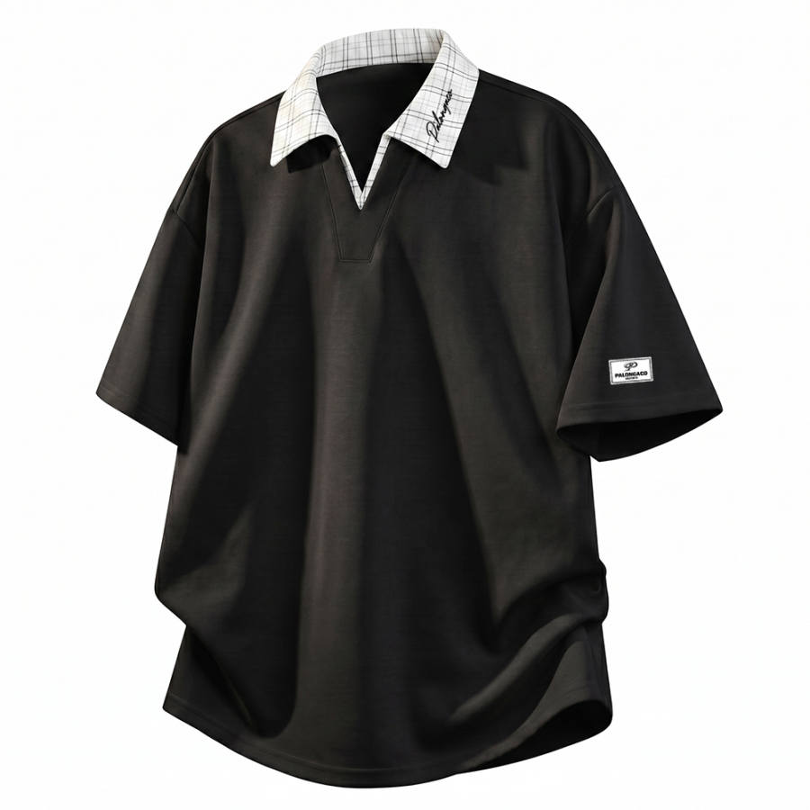 PAL ONGACO Polo Shirts Unisex Polo Collar Moderate Straight Fit