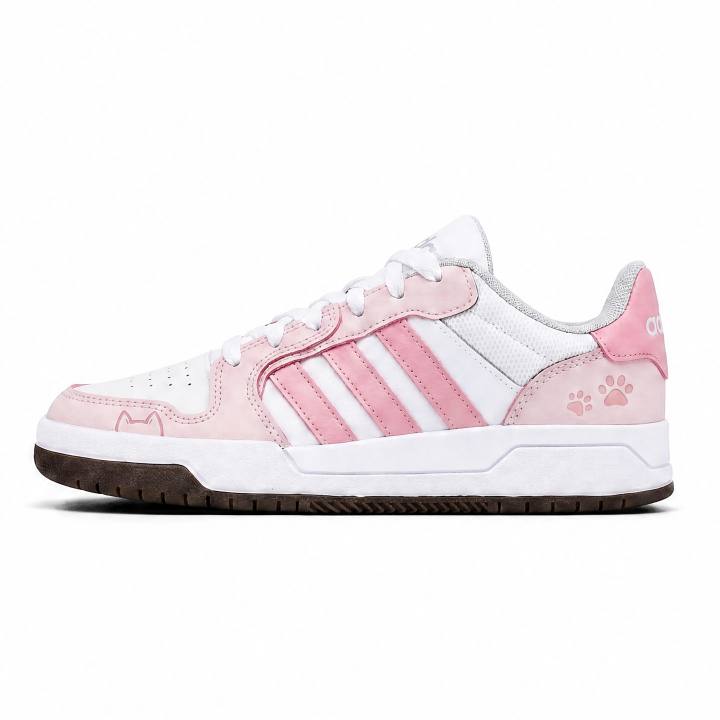 Adidas Adidas ENTRAP Skateboard Shoes Unisex Low Top Pink & Brown Multicolor