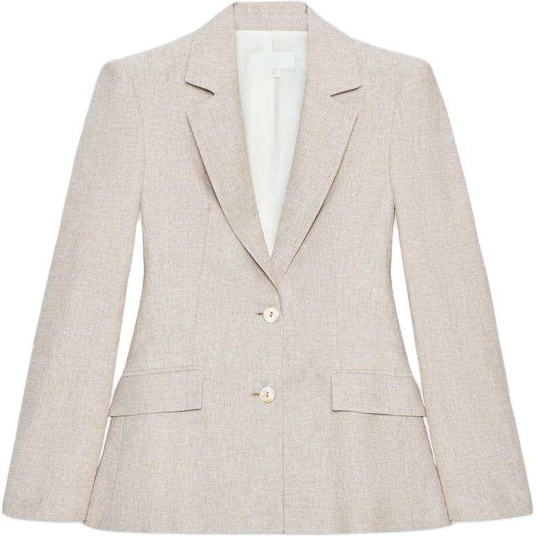 ZARA Business Suits Women's Sand/Zebra Print Lapel