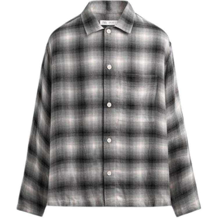 ZARA Shirts Men's Black/White Moderate