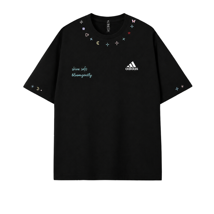 Adidas Adidas MUST HAVES T Shirts Unisex Black Crew Neck Moderate Straight Fit