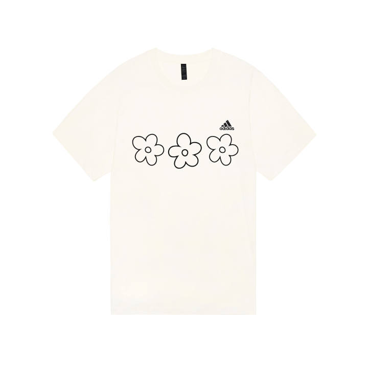 Adidas Adidas MUST HAVES T Shirts Unisex Ecru Crew Neck Moderate